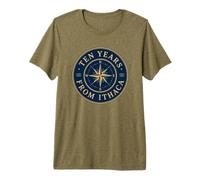 Greek Mythology Odyssey Compass Rose Ten Years from Ithaca Premium T-Shirt
