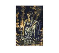 Greek Mythology Vintage Poster Hestia Goddess of The Hearth Picture Print Canvas Poster Wall Paint Art Posters Decor Modern Home Artworks 12x18inch(30x45cm)