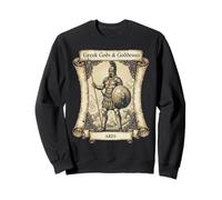Greek Mythology Warrior God Ares Vintage Scroll Greece Sweatshirt
