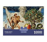 Greek Mythology Wooden Jigsaw Puzzle Waterproof 1000 Piece Puzzles for Adults Gifts Colourful Challenging Games