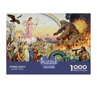 Greek Mythology Wooden Jigsaw Puzzle Waterproof 1000 Piece Puzzles for Adults Gifts Colourful Educational Games