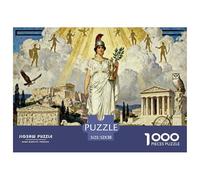 Greek Mythology Wooden Jigsaw Puzzle Waterproof 1000 Piece Puzzles for Adults Gifts Fun Home Decoration