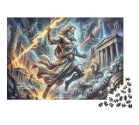 Greek Mythology Zeus 1000 Piece Jigsaw Puzzle,Adults & Kids 14+,Home Wall Decor,Stress Relief,Whimsical Challenge,Premium Cardboard,Educational Toy,Gift Idea 52x38cm