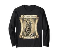 Greek Mythology Zeus Vintage Scroll Ancient Greece Long Sleeve T-Shirt
