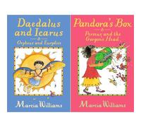 Greek Myths Curious Quests Collection by Marcia Williams: Daedalus & Pandora - 2 Illustrated Children's Books Packed with 4 Classic Tales of Ancient Gods & Monsters (2-Book Set)