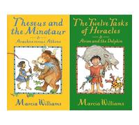 Greek Myths Epic Heroes Collection by Marcia Williams: Heracles & Theseus - 2 Illustrated Children's Books Packed with 4 Classic Tales of Brave Warriors & Beasts (2-Book Set)
