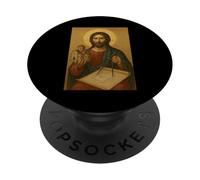 Greek Orthodox Icon Jesus Christ the Divine Architect PopSockets Adhesive PopGrip
