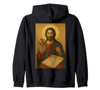 Greek Orthodox Icon Jesus Christ the Divine Architect Zip Hoodie