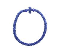 Greek Orthodox Pr-ayer R-ope Brac-elet, Handmade Prayer Rope Bracelet Christian Bangle, Christian Wrist Blessed Prayer Rope Knot Bracelet, Elegant Religious Jewelry for Women Men (Blue A)