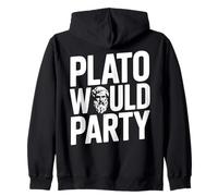 Greek Party Outfit Plato Greek Costume Zip Hoodie