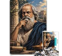 Greek Philosopher Ancient Greece Jigsaw Puzzle for Adults, 500 Pieces | A screen-free tabletop activity: focused tabletop leisure in spare time.