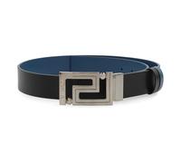 Greek Reversible Leather Belt - male - Versace - Belts - Black - 95 CM - Accessories 95 CM