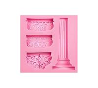 Greek Roman Column Silicone Molds, Classical Pillar Design, for Cake Decoration Cupcake Topper Clay DIY Crafts, 3.7 x 3.98 inches