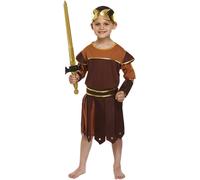 GREEK ROMAN SOLDIER/WARRIOR/GLADIATOR FANCY DRESS OUTFIT/COSTUME AGE 10-12 NEW