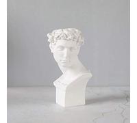 Greek Roman Style Statue Planter - Classic 18x28cm Resin Urn for Indoor & Outdoor Plants, Elegant Flower Pot Art Decoration for Home & Garden Decor