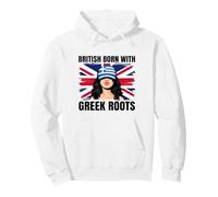 Greek Roots British Born Girl Pride Greece Heritage Pullover Hoodie