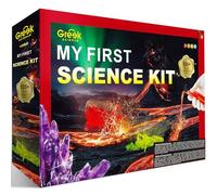 Greek Science 120 Science Experiments Kits for kids, STEM Educational Scientist Toy Birthday for Boys and Girls, Chemistry set, Crystal Growing, Underwater Volcano, Magic Sand