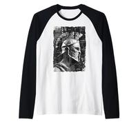 Greek Sparta Helmet Warrior Soldier Spartan Raglan Baseball Tee