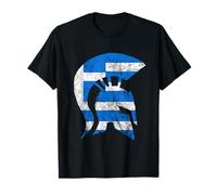Greek Sparta Soldier Greece Spartan Gladiator Helmet T-Shirt