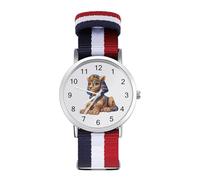 Greek Sphinx Classic Braided Strap Watches for Women Trendy Quartz Watch