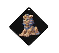 Greek Sphinx Cute Car Air Fresheners Long Lasting Scent Car Mirror Hanging Scented Cards Tablets Rhombus