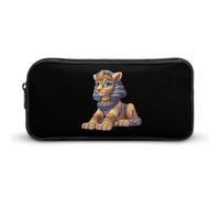 Greek Sphinx Cute Pencil Case Large Capacity Portable Lightweight Pencil Pouch with Zippered
