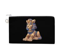 Greek Sphinx Cute Zero Wallet for Women Men Lightweight Coin Pouch with Zippered