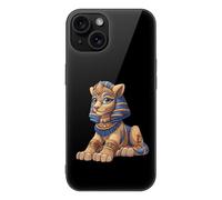Greek Sphinx Printed Phone Case Unisex Cute Trendy Glass Cellphone Protective Cover Compatible with iPhone 15/15 Pro/15 Pro Max/15 Plus