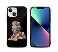 Greek Sphinx Printed Phone Case Unisex Cute Trendy Glass Cellphone Protective Cover Compatible with iPhone 13/13 Pro/13 Pro Max/13 Mini