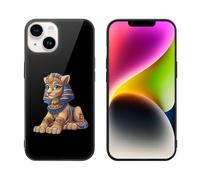 Greek Sphinx Printed Phone Case Unisex Cute Trendy Glass Cellphone Protective Cover Compatible with iPhone 14/14 Pro/14 Pro Max/14 Plus