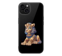 Greek Sphinx Printed Phone Case Unisex Cute Trendy Glass Cellphone Protective Cover Compatible with iPhone 15/15 Pro/15 Pro Max/15 Plus