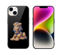 Greek Sphinx Printed Phone Case Unisex Cute Trendy Glass Cellphone Protective Cover Compatible with iPhone 14/14 Pro/14 Pro Max/14 Plus