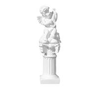 Greek Statue of, Classic Roman Head Bust Greek Mythology Sculpture for Living Room Home Shelf (-8.6in) Qjz862 (White, 13.2cm)