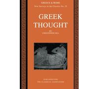 Greek Thought: 25 (New Surveys in the Classics, Series Number 25)