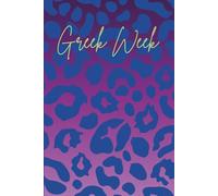 Greek Week Vibes: A Fierce & Fabulous Notebook: 120-Page Lined Journal in Purple & Blue Leopard Print - Perfect for Sorority Rush, Notes, and Bid Day Memories