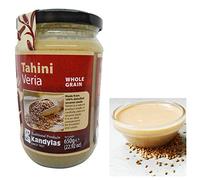 Greek Wholegrain Tahini (Dehulled) Sesame Seeds Spread, Traditional Flavour, 650g, glass jar