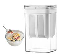 Greek Yoghurt Strainer Washable - 1100 ml Yoghurt Maker with Stainless Steel Mesh Strainers - Yoghurt Whey Separator Cream Cheese Maker Greek Yogurt Strainer Makes Thick Creamy Greek Yoghurt