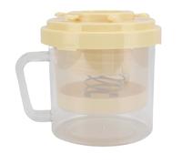 Greek Yogurt Strainer, Efficient Filtration Nut Milk Strainer Tofu Press Dry Yogurt Maker with Fine Mesh for Berries, Soup, Fruit Juice, Coffee (Yellow)