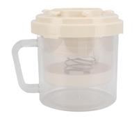 Greek Yogurt Strainer, Efficient Filtration Nut Milk Strainer Tofu Press Dry Yogurt Maker with Fine Mesh for Berries, Soup, Fruit Juice, Coffee (Beige)