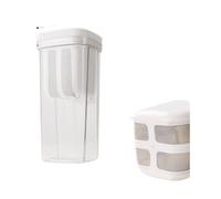 Greek Yogurt Strainer with Lid, Yogurt Maker, Yoghurt Filter with Ultra Fine Nylon Mesh Strainer & Pressure Filtration, for Soybean Milk, Kefir, Berries, Soup, Fruit Juice, Coffee