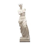 greekartshop Aphrodite Venus De Milo Greek Goddess Cast Marble Statue Sculpture 15.55 inches White