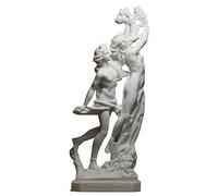 greekartshop Apollo & Daphne Bernini God Greek Nude Maiden Cast Marble Statue Sculpture 11 inches White