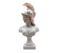 greekartshop Athena Minerva Bust Head Greek Roman Goddess Cast Marble Sculpture Statue 14.57 inches