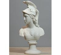 greekartshop Generic Athene Goddess of Wisdom Athena Minerva Bust Cast Marble Statue Sculpture 9.84 inches