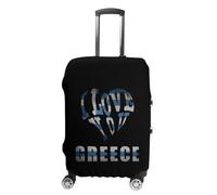 Greeks Love Greece Luggage Cover for Suitcase Protector Washable M