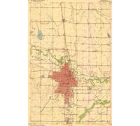 Greeley Colorado Map Journal: Vintage Map Notebook