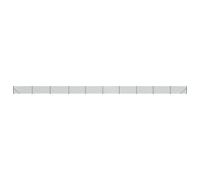 (green, 1.1 x 25 m) vidaXL Chain Link Fence Patio Outdoor Wire Mesh Fence with Flange Fence Panel
