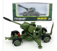 (green, 1/35-Size:23*7.5*6.6cm) 1/35 Pull Back Car Anti-Flight Cannon Flak Double Runner Mortar Rocket Launch Military Alloy Model Children's Toy Car Diecast Metal Cars Toys