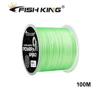 (green, 1.5-0.2mm-30lb) Fishing King 100M 9X Strands Braided Fishing Line Multifilament Pe Line Braided Fishing Line