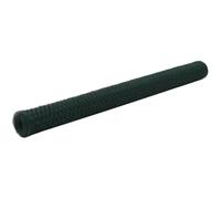 (green, 1.5 m) vidaXL Chicken Wire Fence with PVC Coating Wire Mesh Roll Wire Fencing Net